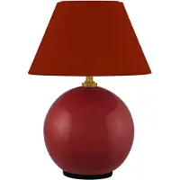 Globen Lighting Bordslampa , IRIS, dimbara, Röd, Vardagsrum, Tyg / textil, Design