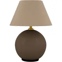 Globen Lighting Bordslampa , IRIS, dimbara, Brun / rost, Vardagsrum, Tyg / textil, Design