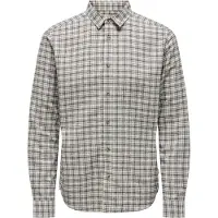 Only & Sons Skjorta 'ONSGudmund' svart / naturvit