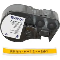 Brady M4C-250-7641-YL värmekrympslang | svart text - gul tejp | 11,15mm x 2,13m (original)