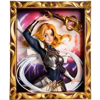 Infinity Studio League Of Legends Lux Ljusets Dam 3d-ram