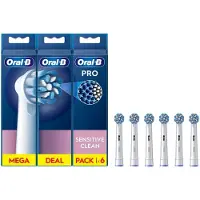Oral-B Eb50-1 Sensitive Ersättningsborsthuvud För Eltandborste