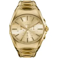 Diesel Analog klocka 'CURVE' guld