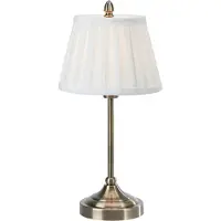 Markslöjd Bordslampa Oxford, Mässing / guld, Vardagsrum / matsal, Textil / tyger / siden, Bordslampa