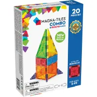 Magna-Tiles Combo 20-Piece Magnetic Construction Set Det ursprungliga magnetiska byggnadsmrket