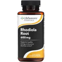 LifeSeasons , Rhodiola Root, 600 mg, 60 Veg Capsules (300 mg per Capsule)