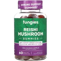 Fungies , reishi-svamp gummibjörnar, läckra äpplen, 60 pektin gummibjörnar