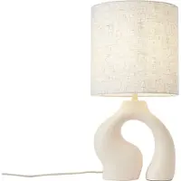 QAZQA Japandi Bordslampa Beige med Linnéskärm - Dahlia