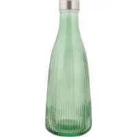 Cosy & Trendy Vattenflaska Med Lock Glas 1l Mörkgrön H28cm