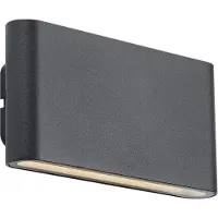 QAZQA Vägglampa svart magnetisk inkl. LED uppladdningsbar - Batt