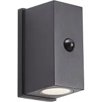 QAZQA Vägglampa Svart Lux Sensor Magnetisk Inkl. LED Uppladdningsbar - Baleno