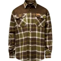 Pinewood Men's Douglas Shirt Olivegreen/cr.white