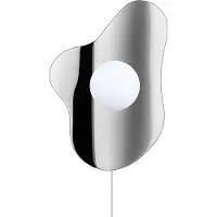 Globen Lighting Vägglampa , ILLUSION, Grå, Vardagsrum, Glas, Modern