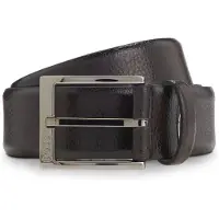 BOSS Italian-made belt in grained leather