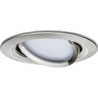 Paulmann 93877 Coin Slim LED-inbyggnadsbelysning LED LED fast installerad 6 W Järn (borstad)