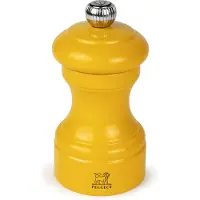 Peugeot Bistro, Pepparkvarn, Gul, Trä, Rostfritt stål, 100 mm, Frankrike