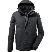 Killtec Outdoorjacka svartmelerad