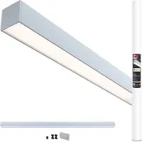 Paulmann Linion ljuslist, krom, 1 m, Master ZigBee-transformator Linion, dimbar, Aluminium / grå / zink, Vardagsrum / matsal, Aluminium / grå / zink, Modern, Ljus list
