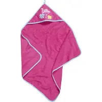 Playshoes Terry huva handduk flamingo rosa