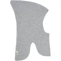 Huttelihut Balaklava - Dubbel - Ull - Stickad - Ljustgråmelerad - - 0-1 år (50-80) - Balaklava - Dubbel