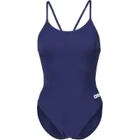 Arena Baddräkt 'LACE BACK SOLID' mörkblå / vit