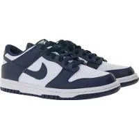 Nike Dunk Low GS Midnight Navy Barnsneakers Blå Vit FB9109-116 37.5