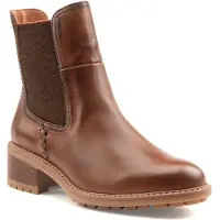 Pikolinos för kvinnor. W0D-8792 Bruna Medina ankelkängor i läder (35), Hud, 3 till 5 cm, Zip, Casual