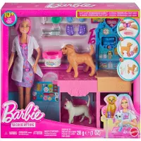 Barbie Du Kan Bli Veterinär Med En Docka Från Ett Lekset