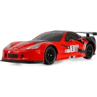 Amewi 1:18 RC modellbil Elektrisk Drift Corvette C6.R Drift Car Röd Borst motor Fyrhjulsdrift (4WD) RtF 2,4 GHz inkl. batteri och laddningskabel, Sparset