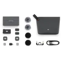 DJI Trådlöst mikrofonkit - - Mic 3 - 2 sändare (TX) - 1 mottagare (RX) - Snabbladdning