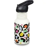 Klean Kanteen Kids' Classic Narrow 355ml (W/Flip Seal Sport) Leopard Print