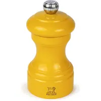 Peugeot Saveurs Bistrorama saltkvarn 10 cm gul safranmålad lackerat trä