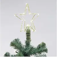 3D juldekoration stjärna med LED och Nordic Winter-anslutning 25x19x19 cm (780-085)