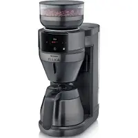 Severin Isolerad automatisk filterkaffebryggare med kvarn FILKA 2.0 - - KA4855 - 1520W, 5 i 1, 8 koppar, pekskärm, Mörk Inox
