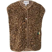 Pieces Väst 'PCKATTY' camel / mörkbeige / brun