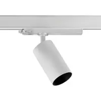 IVELA Microperfetto LKM 3-fas spotlight 930 vit, Vitt / opal, Hall, Aluminium / grå / zink, Modern, Spotlight skena