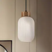 Lamkur Glas pendellampa Harmony , dimbar, Vitt / opal, Vardagsrum / matsal, Glas, Skandinavisk, Pendellampa