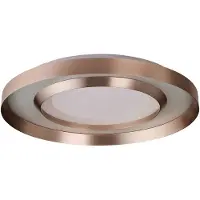 Brilliant LED taklampa Onix, dimbar, Mässing / guld, Vardagsrum / matsal, Aluminium / grå / zink, Modern, LED-taklampa
