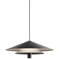 Karman Design pendellampa ASSO, Svart, Vardagsrum / matsal, Aluminium / grå / zink, Design, Pendellampa