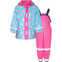 Playshoes Funktionsdräkt 'Eulen' ljusblå / rosa / rosa / vit