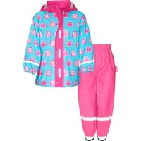 Playshoes Funktionsdräkt 'Eulen' ljusblå / rosa / gammalrosa