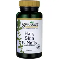 Swanson Health , Hår, Hud & Naglar, 60 tabletter
