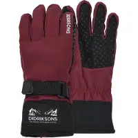 Didriksons Kids' Lovas Five Finger Gloves 2 Anemon Red