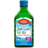 Carlson Labs Carlson, Barnets Vilda Norska, Kottfiskolja, Bubble Gum , 8,4 fl oz (250 ml)