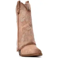 Xti för kvinnor. 14446701-BEIGE Stövlar 144467 beige (40), Brun, 5 till 8 cm, Ingen, Casual
