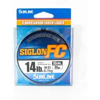 Sunline Fluorocarbon Leader Siglon FC 100% 50m 14lb Diameter 0,31mm (8319) ren
