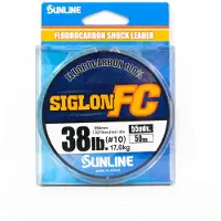 Sunline Fluorocarbon Leader Siglon FC 100% 50m 38lb Diameter 0,55mm (8388) ren