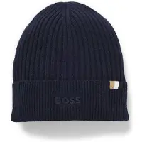 BOSS Mössa - Stickad - Marinblå - - 50 cm - Mössa
