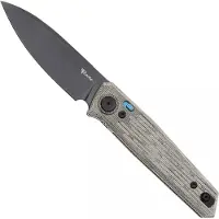 Reate PL-6 PVD Nitro-V, Green Black Micarta, pocket knife