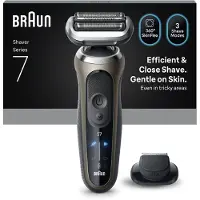 Braun Series 7 72-C1200s, Svart, brons, Rostfritt stål, Knappar, Vanlig, LED, AC/Batteri, Inbyggt batteri